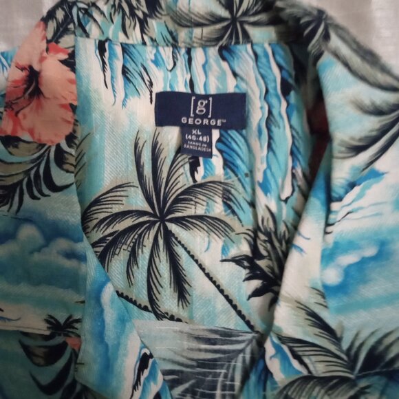 George men's hawaiian short sleeves shirt sizeXL(46-48) summer fun - Picture 2 of 10